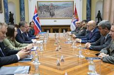 Meeting between Serbian and Norwegian defence ministers