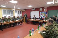 Minister Vučević visits 98th Air Brigade