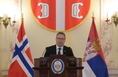 Meeting between Serbian and Norwegian defence ministers