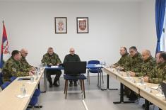 Minister Vučević Visits Members of 126th Air Surveillance, Early Warning and Guidance Brigade 