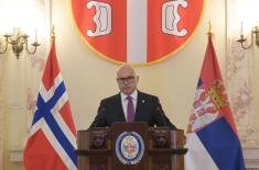 Meeting between Serbian and Norwegian defence ministers