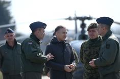 Minister Stefanović visits SAF units in Kraljevo garrison