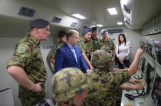 Minister Stefanović visits 250th Air Defence Missile Brigade