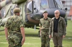 Minister Vučević arrives at SAF units