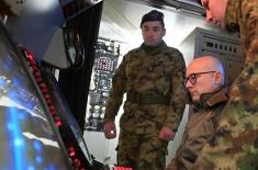Minister Vučević Visits Members of 126th Air Surveillance, Early Warning and Guidance Brigade 