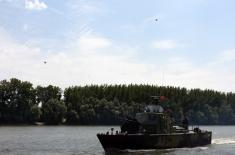 River Flotilla’s drills on Tisza River near Titel