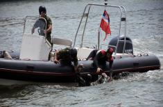 River Flotilla’s drills on Tisza River near Titel