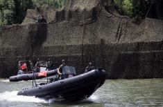 River Flotilla’s drills on Tisza River near Titel