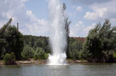 River Flotilla’s drills on Tisza River near Titel