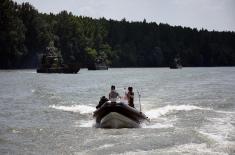 River Flotilla’s drills on Tisza River near Titel