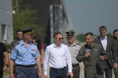 New hangar for aircraft storage at military airfield in Batajnica