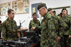 Visit to Training Command units in Kruševac garrison