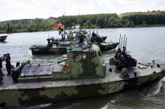 River Flotilla’s drills on Tisza River near Titel