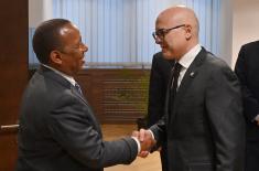 Minister Vučević Meets Prime Minister of São Tomé and Principe Trovoada