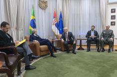 Minister of Defence meets with Ambassador of Brazil