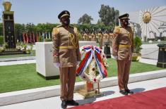 Minister Stefanović lays wreaths at the Unknown Soldier Memorial and at the tomb of Egyptian President Sadat