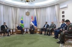 Minister of Defence meets with Ambassador of Brazil