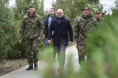 Minister Vučević visits 72nd Special Operations Brigade