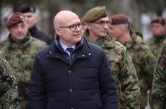 Minister Vučević visits 72nd Special Operations Brigade