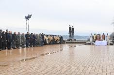 Minister Vučević Attends Commemoration of 82nd Anniversary of Pogrom in “Novi Sad Raid”