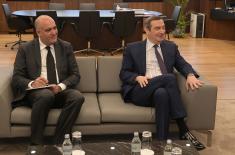 Meeting between Minister Stefanović and Ambassador of Azerbaijan Khasiyev