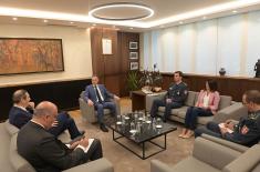 Meeting between Minister Stefanović and Ambassador of Azerbaijan Khasiyev