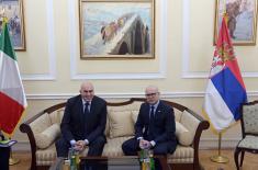 Meeting between Minister Vučević and Italian Minister of Defence Crosetto