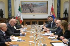 Meeting between Minister Vučević and Italian Minister of Defence Crosetto