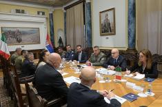 Meeting between Minister Vučević and Italian Minister of Defence Crosetto