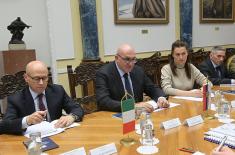 Meeting between Minister Vučević and Italian Minister of Defence Crosetto