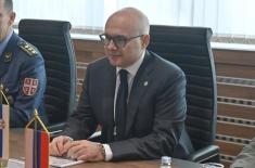 Minister Vučević Meets Ambassador of the Russian Federation Botsan-Kharchenko