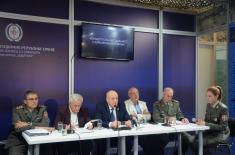 Panel “Concept of total defense in the contemporary conditions” held at the Book Fair