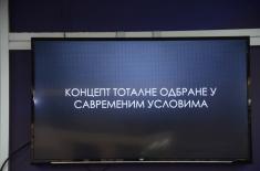 На Сајму књига одржана трибина „Концепт тоталне одбране у савременим условима“