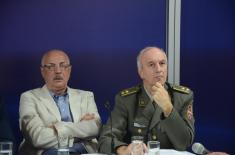 Panel “Concept of total defense in the contemporary conditions” held at the Book Fair