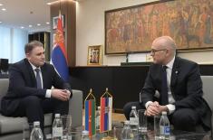 Minister Vučević meets with Deputy Minister of Defence Industry of Azerbaijan