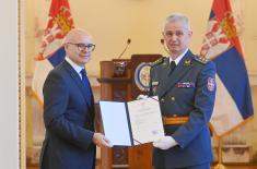 Minister Vučević presents promotion and appointment decrees