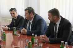 Minister Vučević meets with president of Kovačica municipality