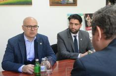 Minister Vučević meets with president of Kovačica municipality