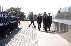 President of Egypt lays wreath at Monument to Unknown Hero on Mt. Avala