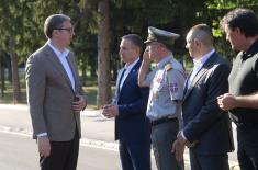 Predsednik Vučić i predsednik Egipta al Sisi stigli na prikaz naoružanja