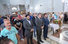 Делегација Министарства одбране присуствовала литургији и целивању моштију Светих мученика пребиловачких