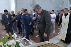 Ministry of Defence delegation attend liturgy and kissing of relics of Holy Martyrs of Prebilovci