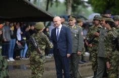 Class of June 2023 take oath of enlistment, Minister Vučević attends