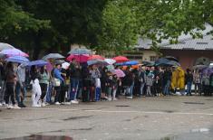 Class of June 2023 take oath of enlistment, Minister Vučević attends