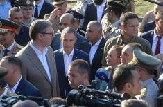 Presidents of Serbia and Egypt attend display of weapons and military equipment