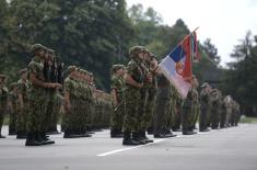 Minister Stefanović at promotion ceremony for 75 new reserve officers