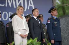 Minister Stefanović at promotion ceremony for 75 new reserve officers