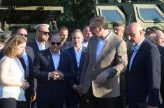 Presidents of Serbia and Egypt attend display of weapons and military equipment