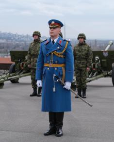 Gun salute performed on occasion of Statehood Day