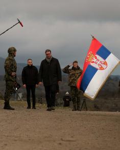President Vučić arrives at Pasuljanske Livade Range